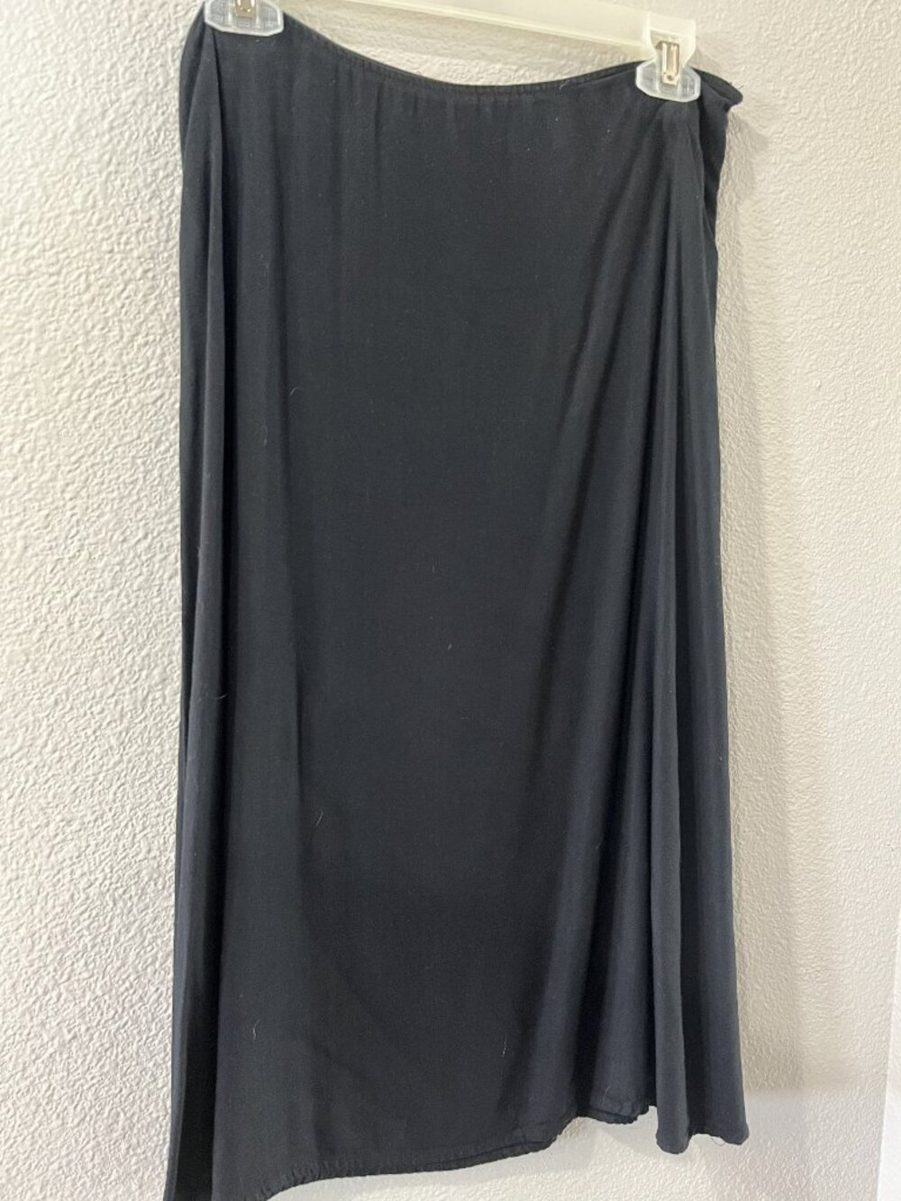 Flowing T-Length black skirt